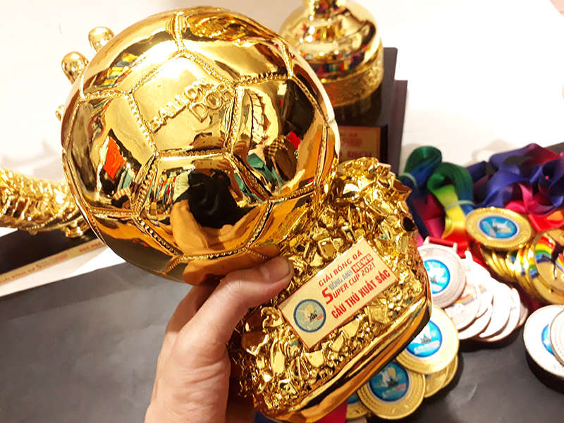 Chiếc cúp là vật trao thưởng đặc trưng của môn bóng đá